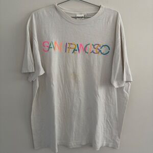 Vintage Esprit Sport San Francisco T Shirt Mens Large XL White Made in USA
